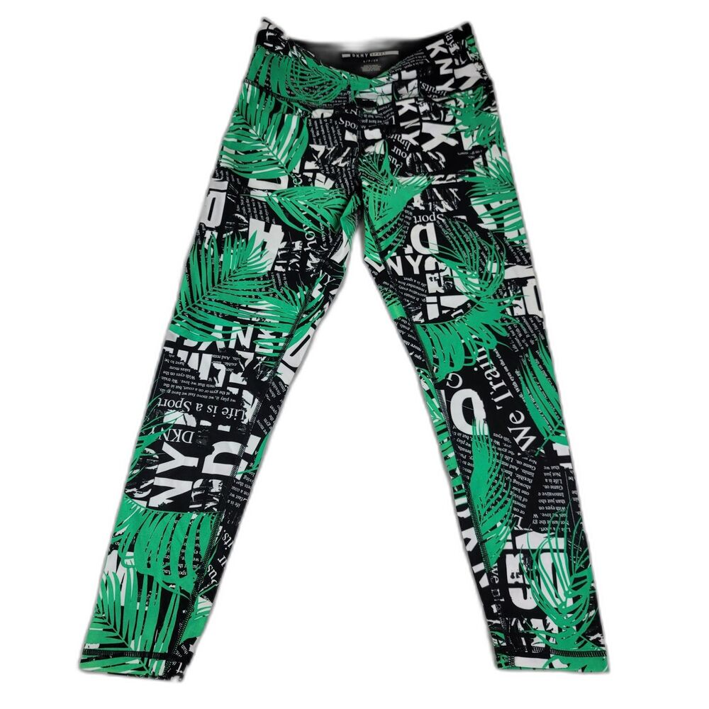 DKNY Sport - High Waist Printed Athletic Evy Leggings Women's Size Small 4/6